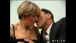 short haired french milf in stockings gets her ass pounded and facialized